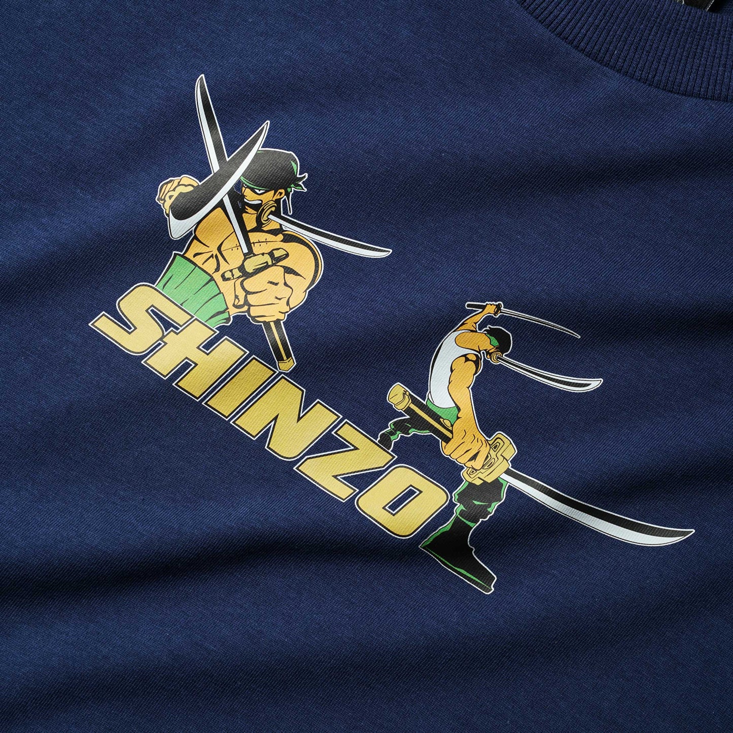3 Swordz Style Navy Blue T-Shirt